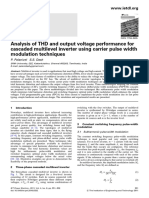 Analysis of THD and Output Voltage Performance For Cascaded Multilevel Inverter Using Carrier Pulse Width Modulation Techniques