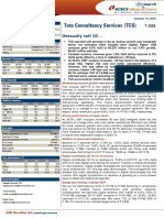 Tata Consultancy Services (TCS) : Unusually Soft Q2