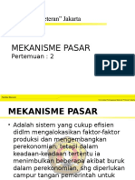 Pertemuan 2 Mekanisme Pasar