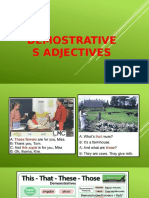 Demostratives Adjectives