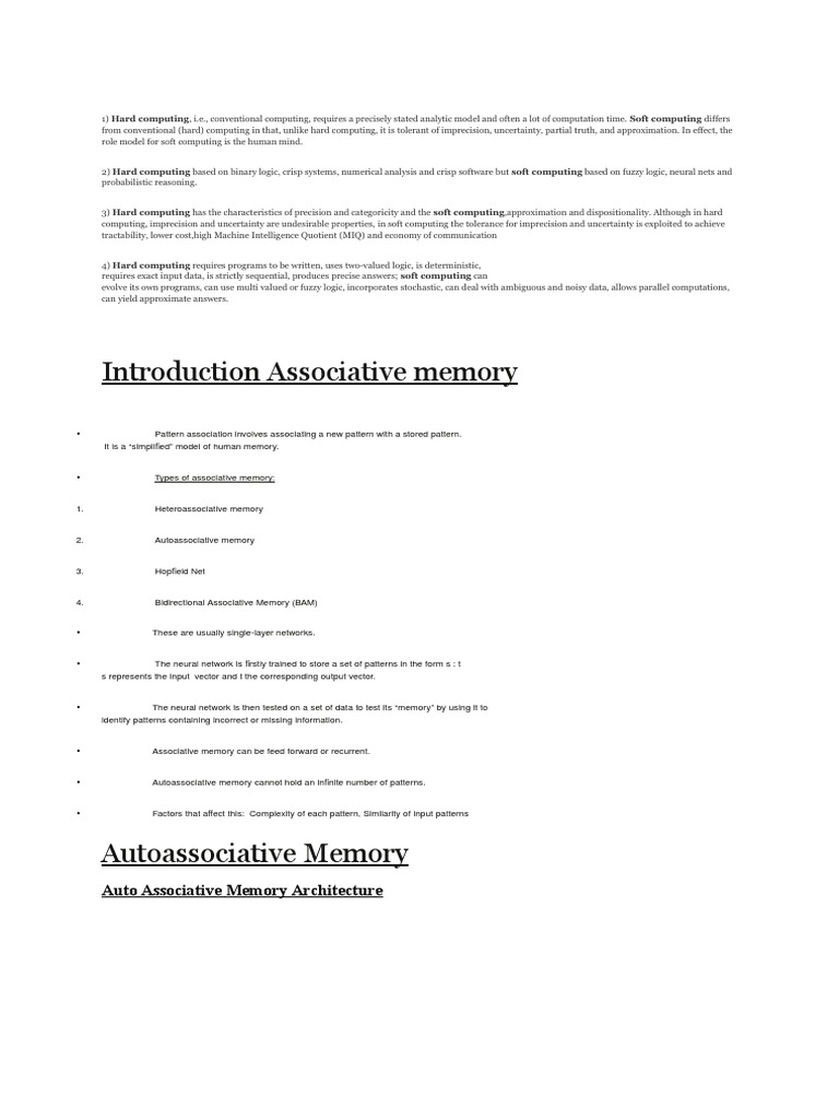 Introduction Associative Memory | PDF | Artificial Neural Network ...