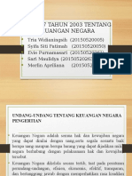 Uu No 17 Tahun 2003 Tentang Keuangan Negara