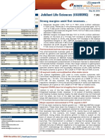 Jubilant Life Sciences (VAMORG) : Strong Margins Amid Flat Revenues