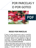 Riego Por Parcelas y Riego Por Goteo