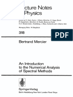 Bertrand Mercier An Introduction To The Numerical Analysis of Spectral Methods 1989