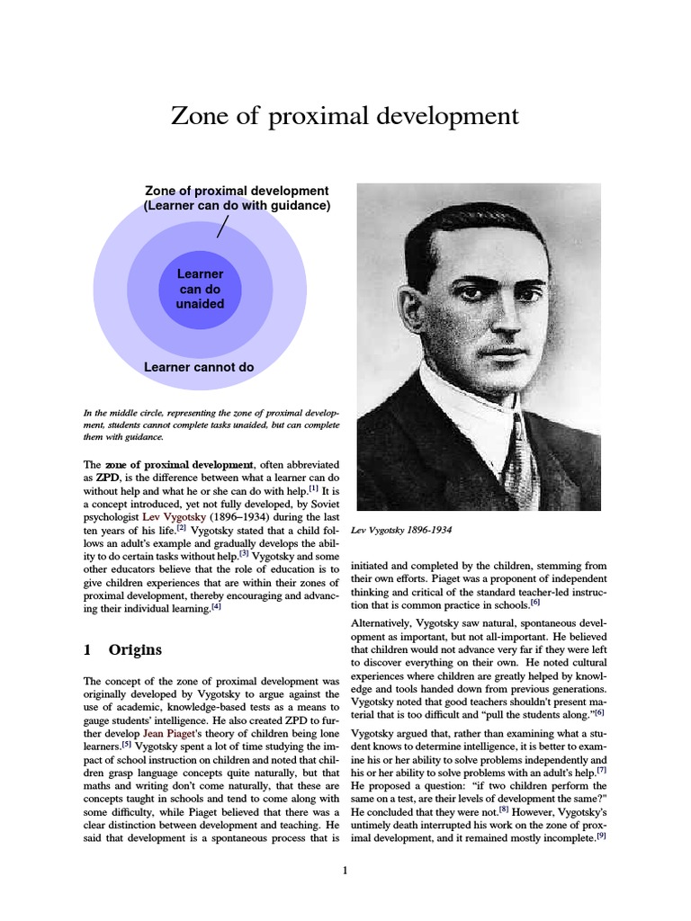 Understanding Vygotsky's ZPD Concept | PDF | Childhood | Child Development