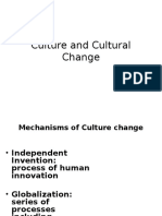 Culture and Cultural Change