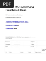 Download Contoh RAB Sederhana Pelatihan Di by format administrasi desa SN327652429 doc pdf