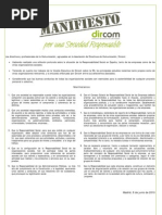 Manifiesto Dircom Por Una Sociedad Resp on Sable