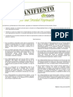 Manifiesto Dircom Por Una Sociedad Resp On Sable