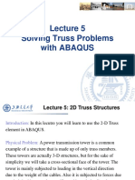 Solving Truss Problems With ABAQUS
