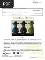 Fernando Pessoa Heterónimos - Ficha Informativa