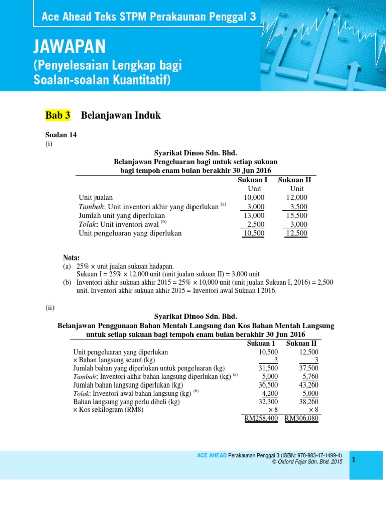 Ace Ahead STPM Perakaunan Penggal 3 (Jawapan)  PDF