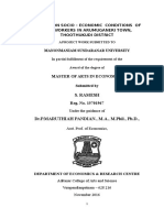 A Study On Socio - Economic Conditions of Salt Workers in Arumuganeri Town, Thoothukudi District