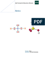 Trabajo Sobre El Ácido Sulfúrico