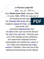Khan (: Begum Urdu Dphil Ni Pakistan Movement Liaquat Ali Khan Stateswoman Start End Cold War