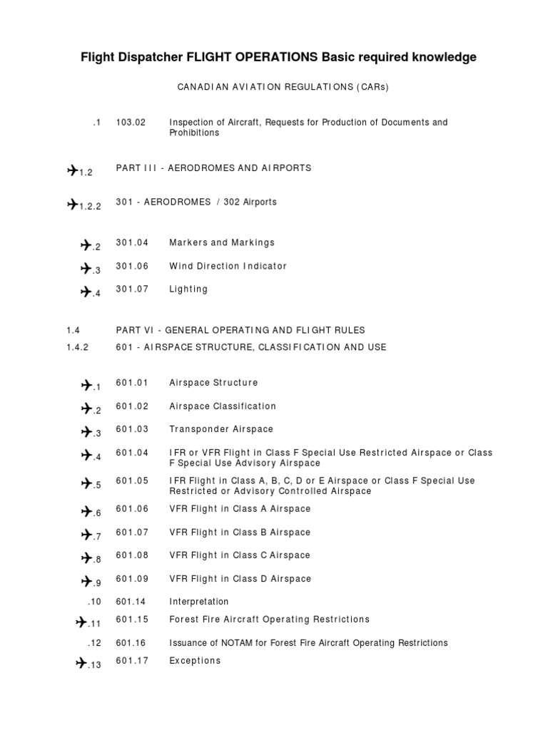 Flight Dispatcher Operations Guide | PDF | Visual Flight Rules ...