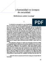 Arendt. Hombres en Tiempos de Oscuridad.10-38