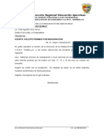 Solicitud permiso reasignación director IE CEMA Tambulla