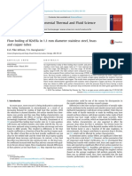 Experimental Study of Flow Boiling Heat Transfer in Micro Tubes