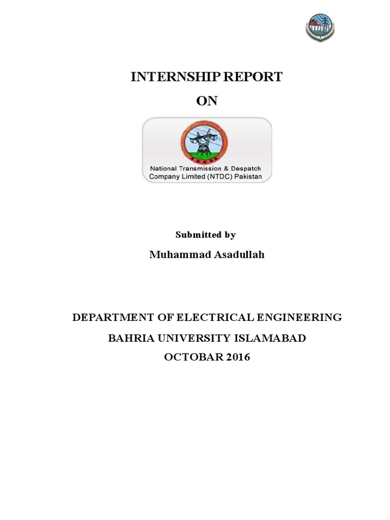 Internship report electric power transmission electrical grid