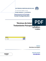 Técnicas de Intervención YTratamiento Psicopedagógico - GUIA