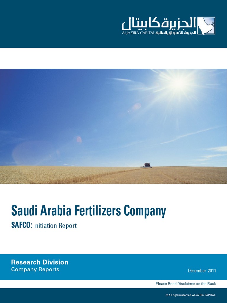 Saudi Arabia Fertilizers Company | PDF | Discounted Cash Flow ...