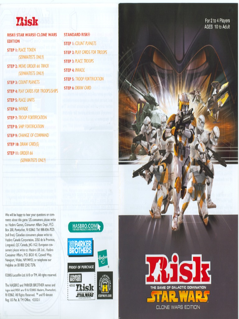 Risk Star Wars Clone Wars Edition | PDF