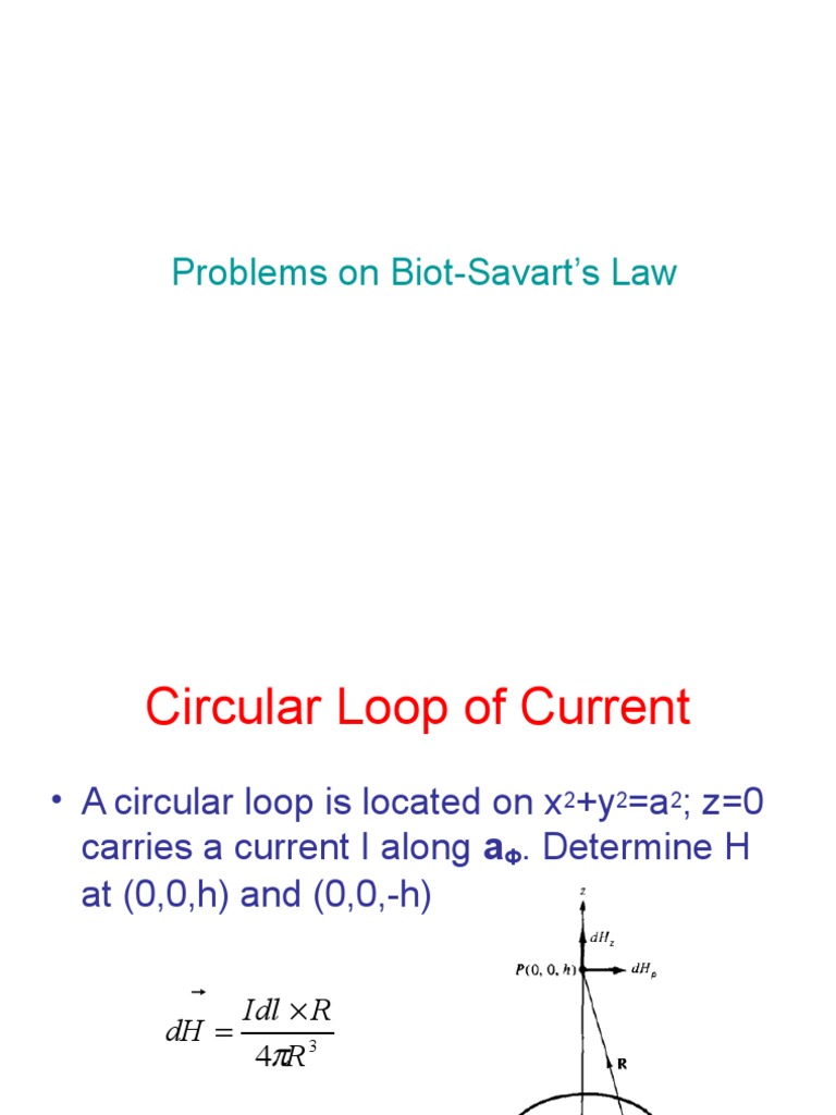 Quick Tutorial On Biot Savart Law | PDF