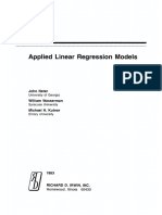 Applied Linear Regression Models