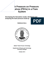 High Back Pressure PSV Flare System