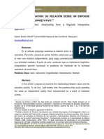 Gende-Valor y Valoración-Su Relación Desde Un Enfoque Lingüístico Interpretativo