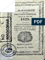 Almanaque de La Provincia Oriental 1829