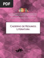 Caderno de Resumos - Literatura