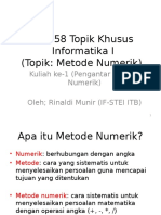 Pengantar Metode Numerik