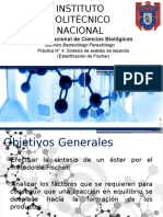 Síntesis de acetato de isoamilo por esterificación de Fischer