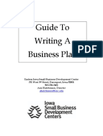 Sbdc-Guide To Writing A Business Plan