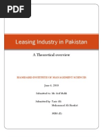 Download Leasing Industry in Pakistan by Ali Shaukat SN32771181 doc pdf