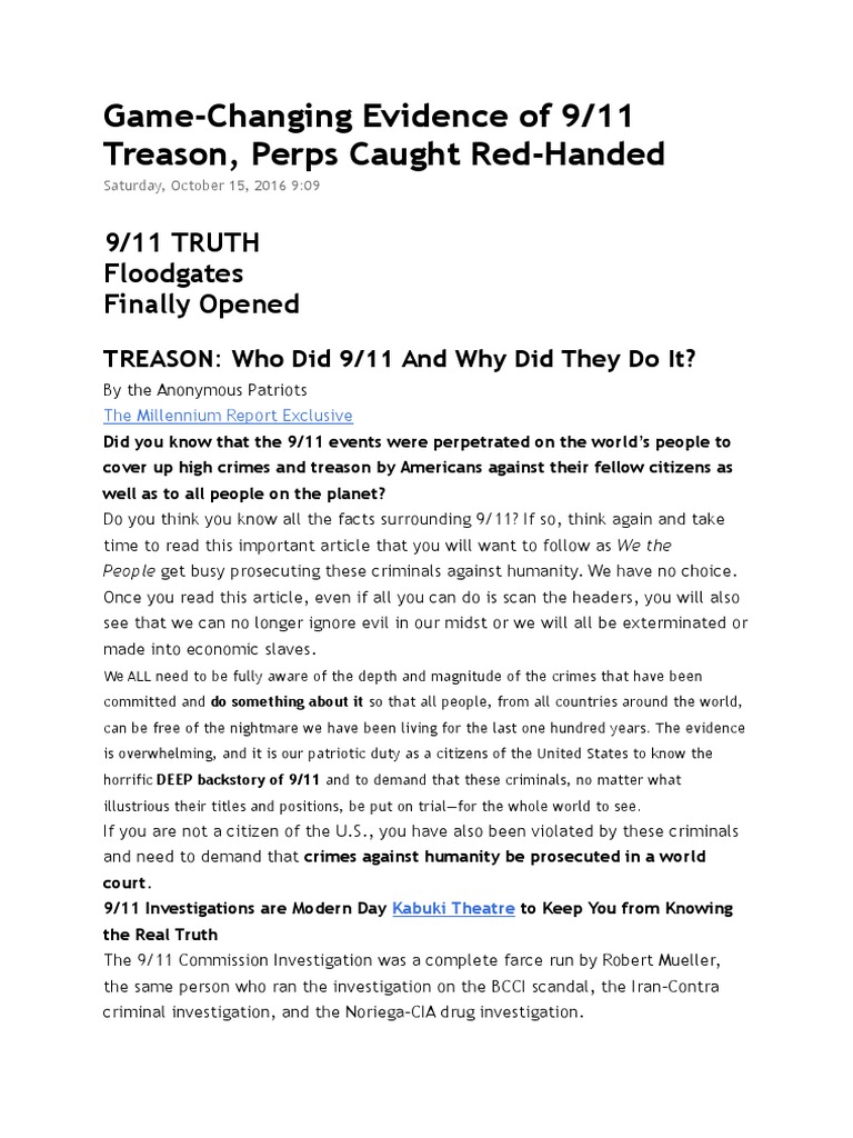 911 Truth Why Did They Do It Download Free PDF September 11