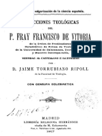 Francisco de Vitoria - Sobre Los Indios