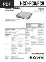 Sony hcd-fc8, fc9 PDF