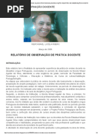 Minhas Memórias_ Aluna e Profissional Em Educação_ Relatório de Observação Docente