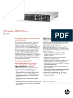 HP Integrity rx2800 I2 Server Datasheet PDF