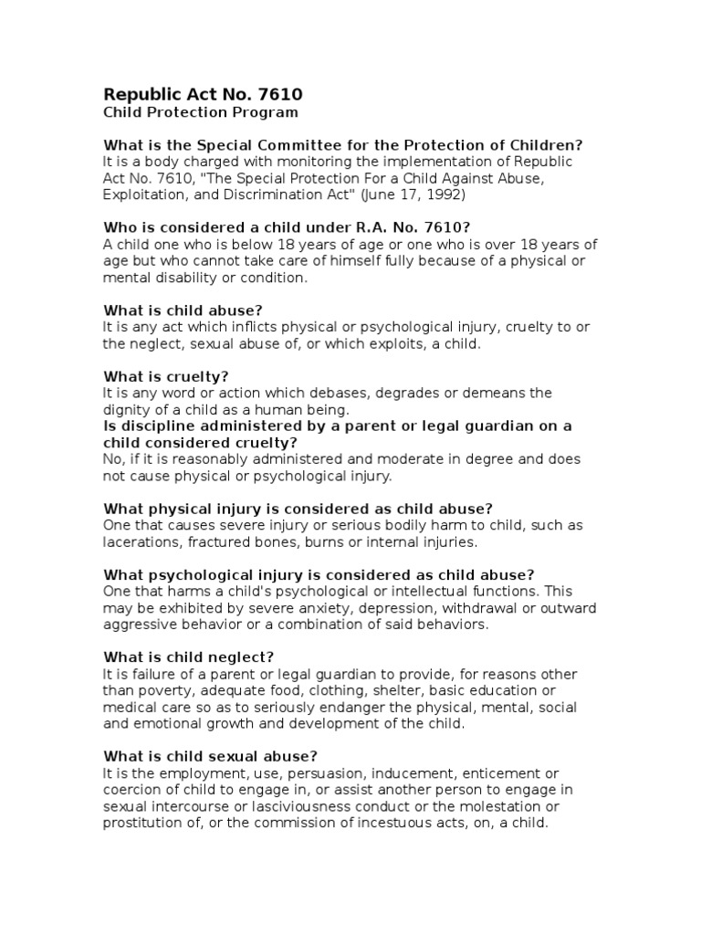 Ra 7610 PDF Legal Guardian Family Court