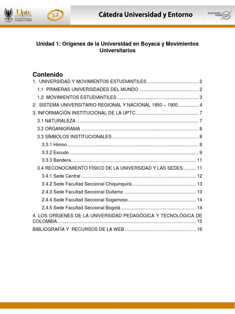 Orígenes de la Universidad en Boyacá | PDF | Universidad | Educación ...