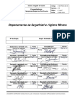 Procedimiento Trabajos en Espacios Confinados Versión 00 CF