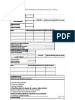 Formato para Trabajar Con Presupuesto de Capital