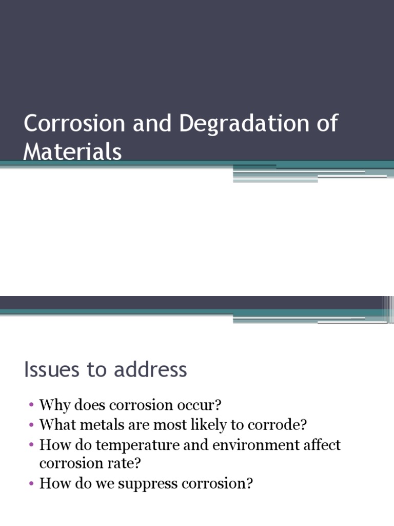 Corrosion and Material Degradation Insights | PDF | Corrosion | Polymers