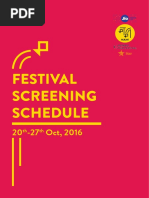 Mumbai Film Festival, 2016 - Screening Schedule