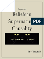 Beliefs in Supernatural Causality